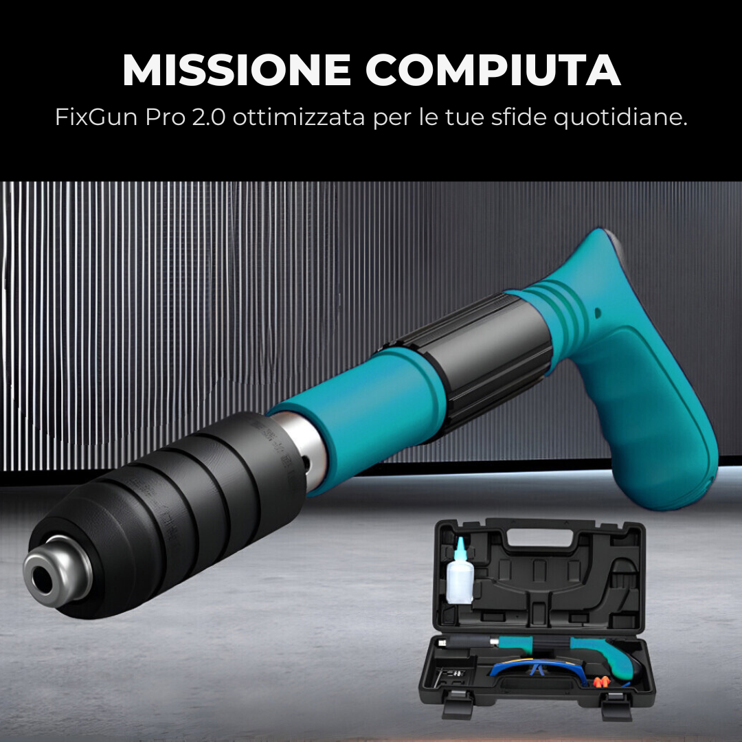 FixGun Pro 2.0 - Pistola Sparachiodi Professionale